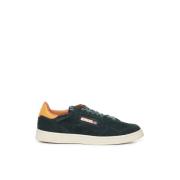 Suede Sneakers med Perforeringer