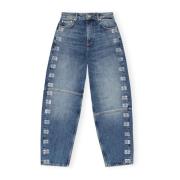 Blå Sparkle Logo Denim Jeans