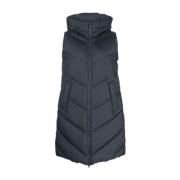 Marineblå Chevron Puffer Vest