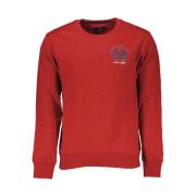 Bomuld Crewneck Sweatshirt med Broderi