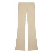 Beige Bootcut High Waist Chino