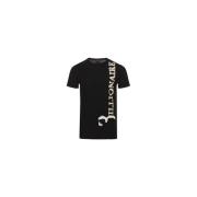 Sort Bomuld Logo Print T-Shirt