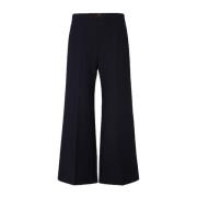 Marineblå Crêpe Culotte med Raffineret Twist