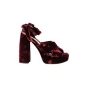 Pre-owned Velour heels