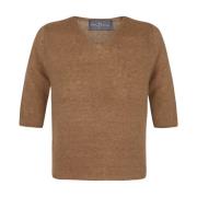 Alpaca Cashmere Silk V-Neck Strik