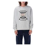 College Fox Comfort Sweatshirt Lysegrå Melange