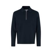 Zip Knit Polo Shirt