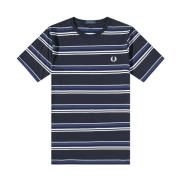 Fin Stribet Tee Navy