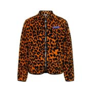 Leopard Print Fleece Jacket