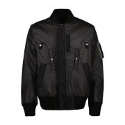 Reversible Nylon Bomber Jakke