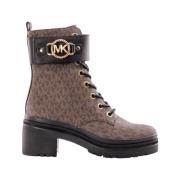 Brun Lug Bootie med Distinctive Monogram