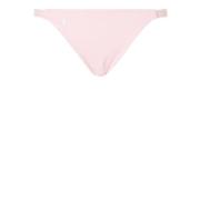 Pink Strand Bikini Broderet Logo