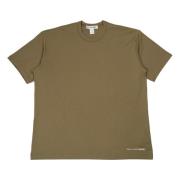 Bomuld T-shirt i khaki