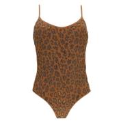 Animalier Monokini Brun Havet Tøj