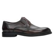 Herres Brune Læder Brogues med Dekorativ Perforering ER00114401