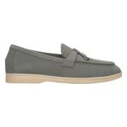 Kvinders Grå Tassel Loafers lavet af Nubuck ER00114611