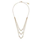 Elegant Triple Chain Gold Pendant