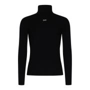 Sort Strik Turtleneck Sweater