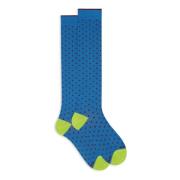 Stilfulde Aegean Blue Polka Dot Sokker