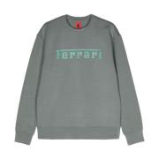 Grå Logo Sweater Crew Neck Langærmet