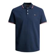 Klassisk Polo Shirt med Kontrast Striber