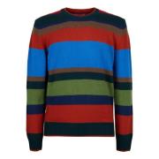 Grøn Uld Kashmir Crew-Neck Sweater