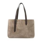 Elegant Suede Skuldertaske