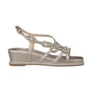 Kile Sandal med Rhinestone Stropper