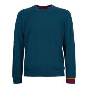 Grøn Uld Kashmir Crew-neck Sweater