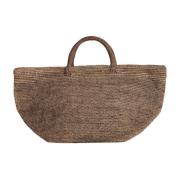 Håndlavet Raffia Tote Taske VANILLA