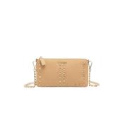 Studded Mini Læder Crossbody Taske