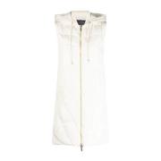 Hvid Polstret Gilet Casual Vest