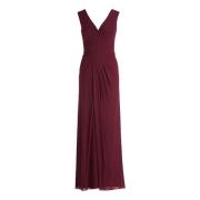 Elegant V-Neck Evening Dress