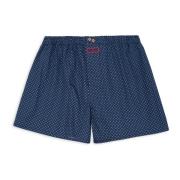 Klassiske Blå Bomuld Boxershorts