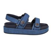 Denim Sneakers Sporty Sandal Jeans Blå