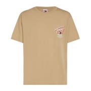 Stor Logo Print T-shirt - Beige