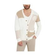 Beige Cardigan Sweater Slim Fit