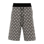 Mesh Beecher Shorts - Monogram Jacquard Design