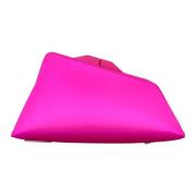 Fuxia Satin Clutch Taske