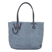 Blå Anker Denim Tote Taske