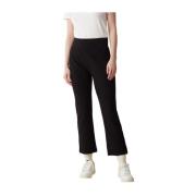 Sort Jacquard Capri Bukser