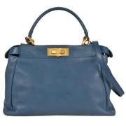 Pre-owned Stof fendi-tasker