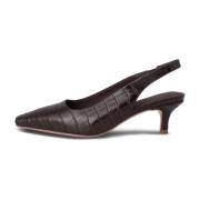 Croco Slingback Hæl