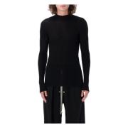 Sort Ribstrikket Turtleneck Sweater AW24