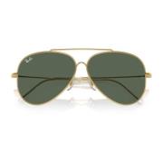 Aviator Reverse Solbriller Metal Bio