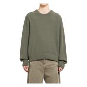 Moss Wool Crew Neck Jumper