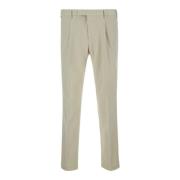 Beige Bomuld Bukser Slim Fit