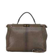 Pre-owned Stof fendi-tasker