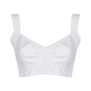 Hvid Heart Neckline Band Top