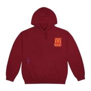 Burgundy Utopia Sticker Hoodie Limited Edition